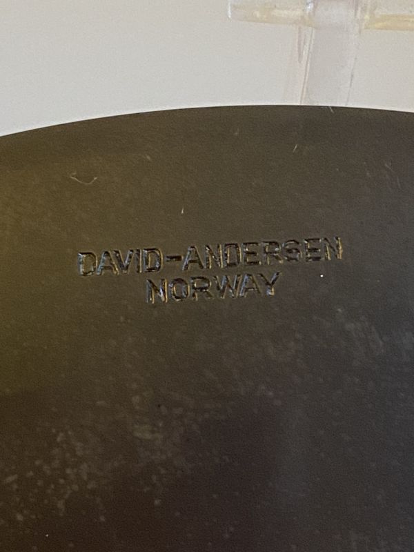 Emaljert kobberskål David- Andersen