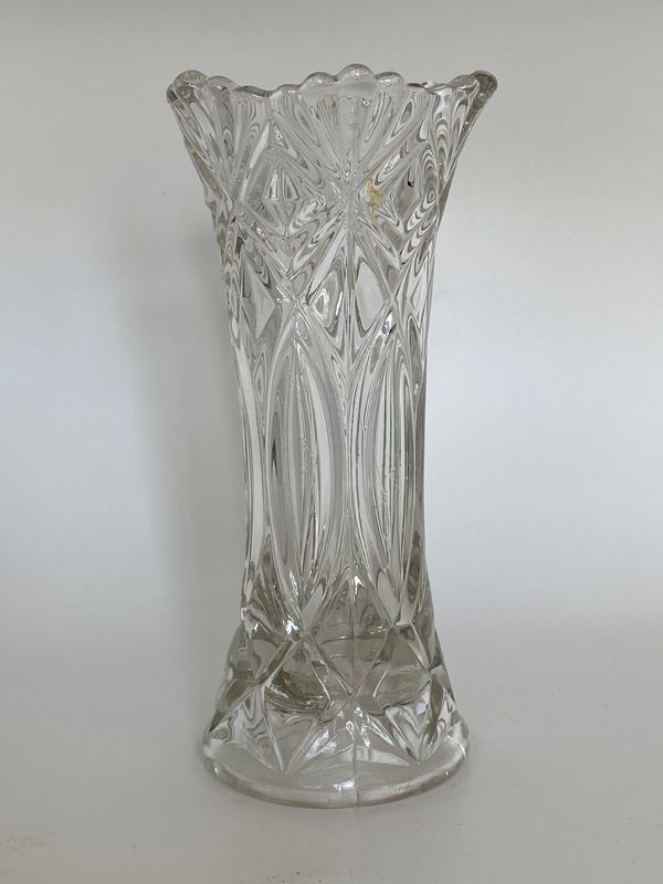 Blomstervase pressglass Hadeland