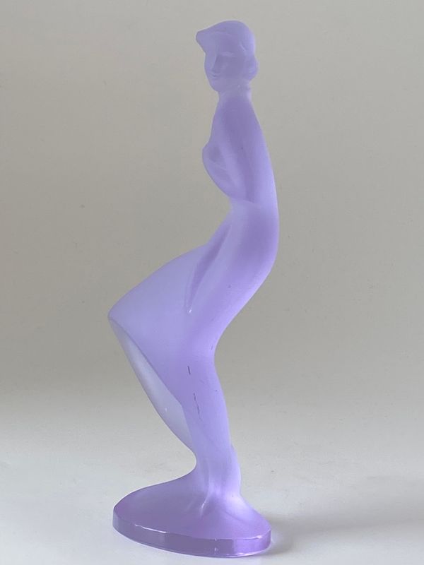 Lady in the Wind Art deco glassfigur 