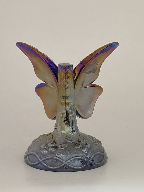 Sommerfugl figur i Carnival glass