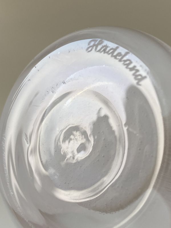 Nydelig liten kantarellvase Hadeland