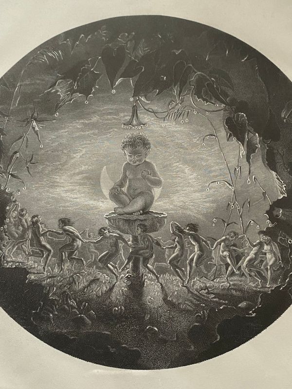 Puck og alvene radering  