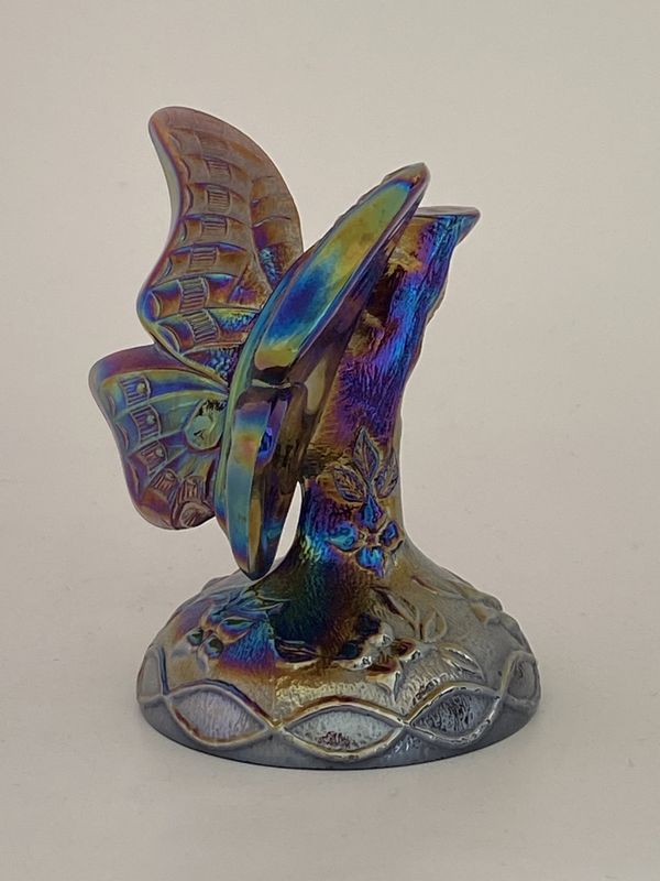 Sommerfugl figur i Carnival glass