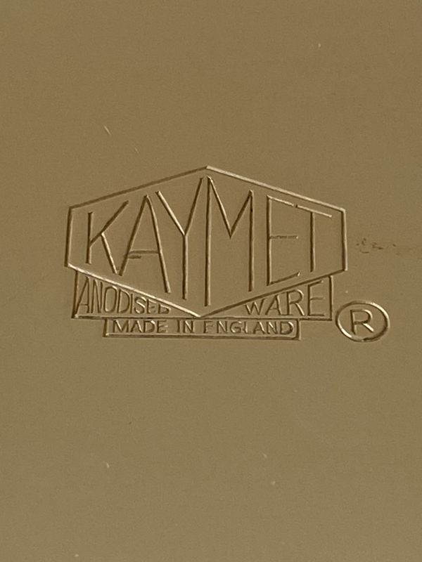 Vintage Isbøtte i gulleloksert aluminium 