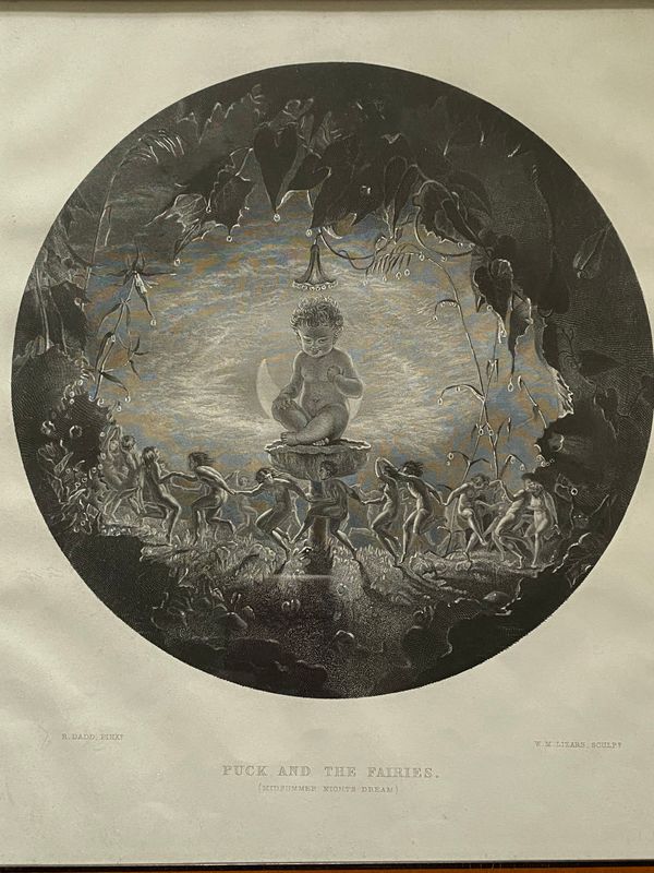 Puck og alvene radering  