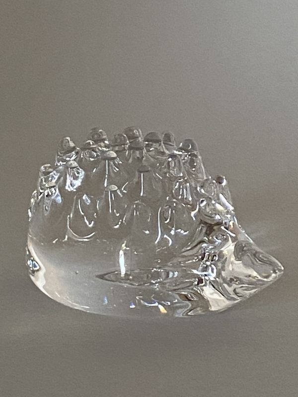 Pinnsvin glassfigur Hadeland Benny Motzfeldt 